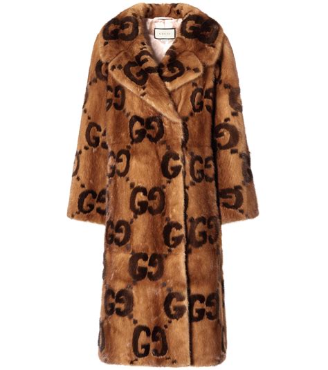 gucci peacoat women's|gucci fur coats female.